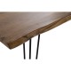 Трапезна маса DKD Home Decor 180 x 87 x 76 cm Черен Метал Кафяв Aкациево дърво