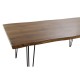 Трапезна маса DKD Home Decor 180 x 87 x 76 cm Черен Метал Кафяв Aкациево дърво