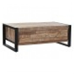 Маса за кафе DKD Home Decor Метал Aкациево дърво (110 x 60 x 40 cm) - Seturi mese și scaune