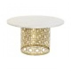 Помощна маса DKD Home Decor Метал Мрамор (76 x 76 x 43 cm) - Seturi mese și scaune