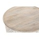 Маса за кафе DKD Home Decor Бял Естествен Алуминий Дърво манго 81 x 81 x 45 cm