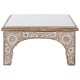 Маса за кафе DKD Home Decor 81 x 81 x 45 cm Кристал Алуминий Дърво манго