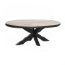 Маса за кафе DKD Home Decor Естествен Метал Дърво манго 130 x 70 x 45 cm - Seturi mese și scaune