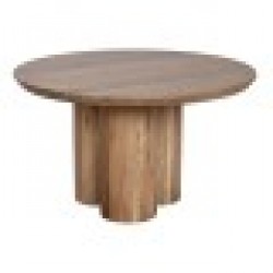 Маса за кафе Home ESPRIT Кафяв Естествен Aкациево дърво 80 x 80 x 45 cm - Seturi mese și scaune