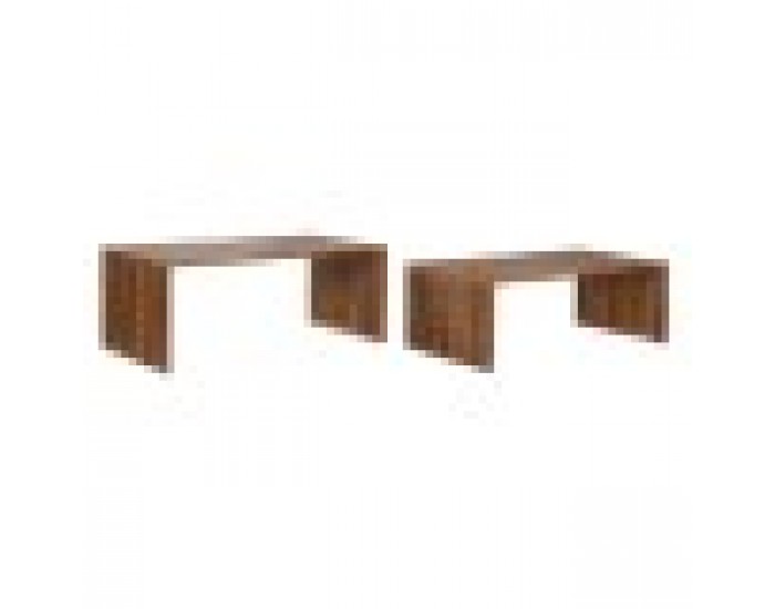 Комплект от 2 маси Home ESPRIT Естествен тиково дърво 116 x 60 x 46 cm