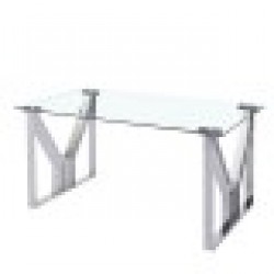 Трапезна маса DKD Home Decor Кристал Стомана (180 x 90 x 75 cm) - Seturi mese și scaune