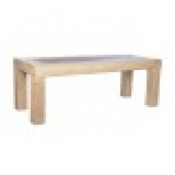 Трапезна маса Home ESPRIT Естествен Ела Дървен MDF 220 x 90 x 76 cm - Seturi mese și scaune