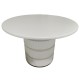 Трапезна маса Home ESPRIT Бял Cмърч Дървен MDF 120 X 120 X 80 cm