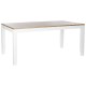Трапезна маса DKD Home Decor Бял Кафяв Aкациево дърво Дърво манго 200 x 100 x 80 cm