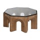 Маса за кафе Home ESPRIT Кристал Cмърч 99 x 99 x 46 cm