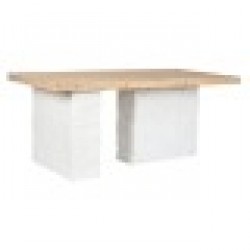 Трапезна маса Home ESPRIT Бял Смола Ела 180 x 90 x 77 cm - Seturi mese și scaune