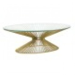 Помощна маса DKD Home Decor Златен Кристал Стомана 138 x 66 x 46 cm - Seturi mese și scaune