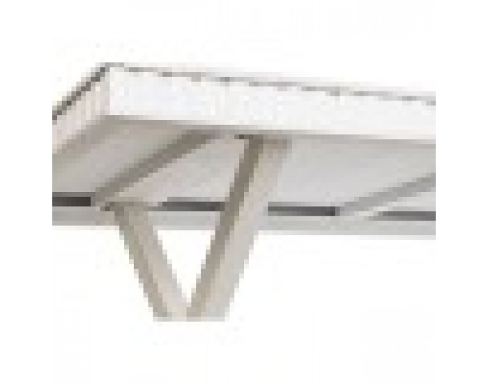 Трапезна маса DKD Home Decor Бял Метал Дърво манго 180 x 90 x 76 cm