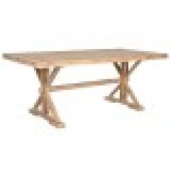 Трапезна маса Home ESPRIT Естествен Дървен 200 x 100 x 80 cm - Seturi mese și scaune