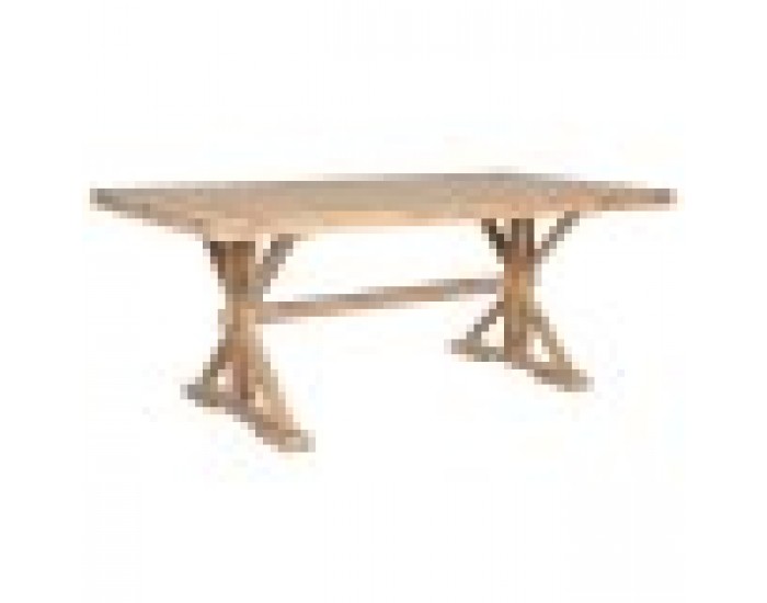 Трапезна маса Home ESPRIT Естествен Дървен 200 x 100 x 80 cm