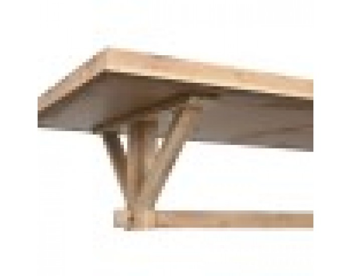 Трапезна маса Home ESPRIT Естествен Дървен 200 x 100 x 80 cm