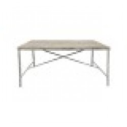 Трапезна маса Home ESPRIT Бял Желязо Дърво манго 160 X 90 X 80 cm - Seturi mese și scaune