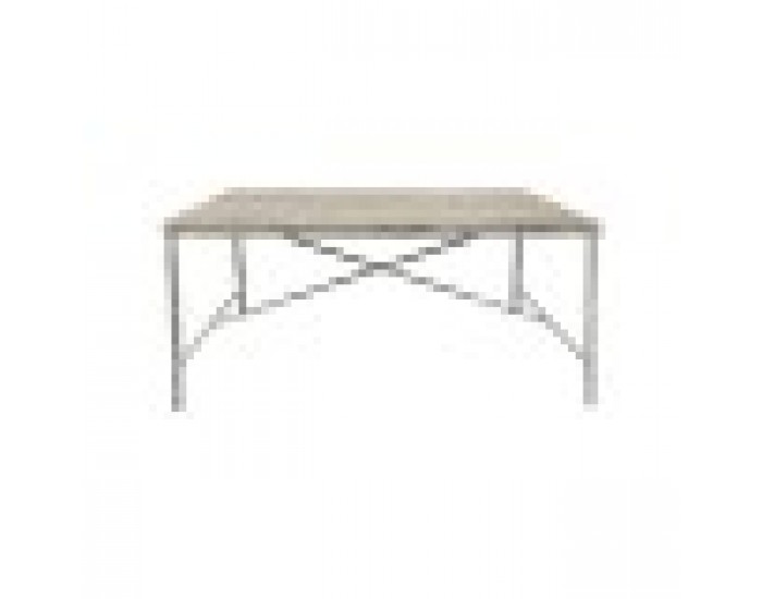 Трапезна маса Home ESPRIT Бял Желязо Дърво манго 160 X 90 X 80 cm
