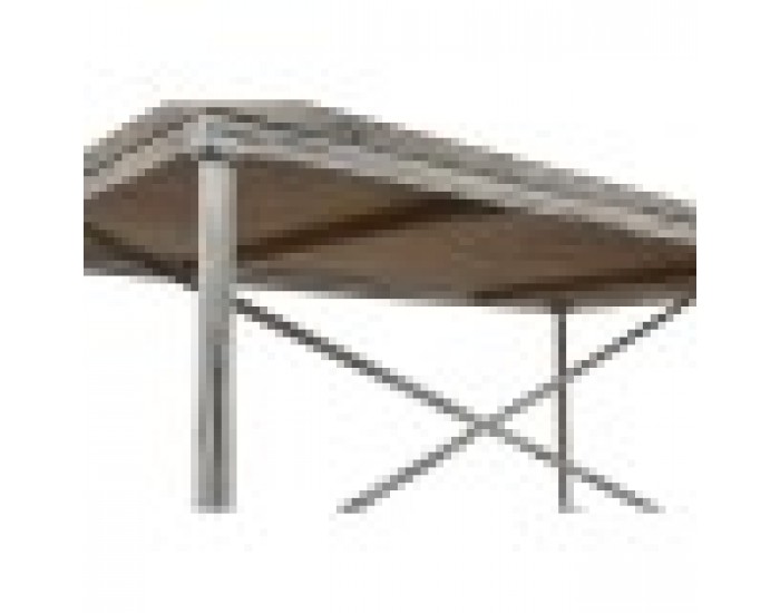 Трапезна маса Home ESPRIT Бял Желязо Дърво манго 160 X 90 X 80 cm