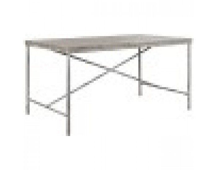 Трапезна маса Home ESPRIT Бял Желязо Дърво манго 160 X 90 X 80 cm