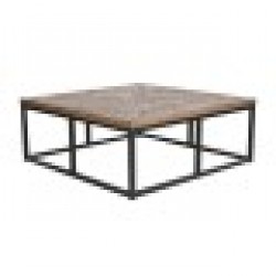 Маса за кафе Home ESPRIT Дървен Метал 120 x 120 x 45 cm - Seturi mese și scaune