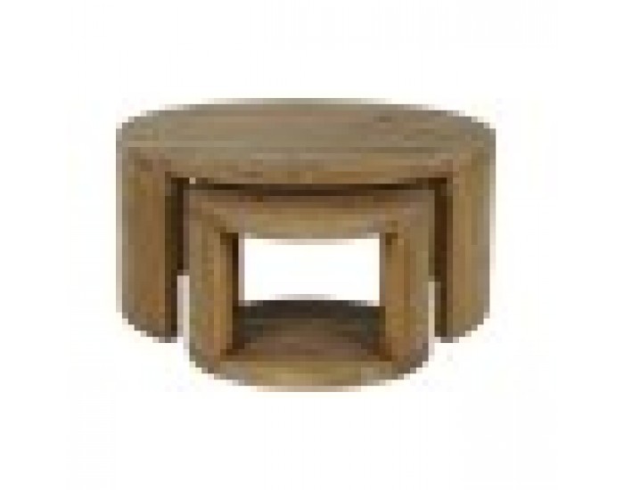 Комплект от 2 маси Home ESPRIT Дървен 99 x 99 x 48 cm