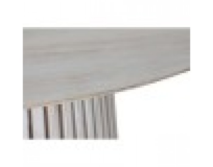 Трапезна маса Home ESPRIT Бял дърво Минди 150 x 150 x 75 cm