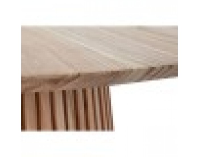 Трапезна маса Home ESPRIT Естествен дърво Минди 150 x 150 x 75 cm