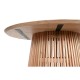 Трапезна маса Home ESPRIT Естествен дърво Минди 150 x 150 x 75 cm