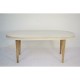 Трапезна маса DKD Home Decor Златен Бял Месинг Дърво манго (180 x 90 x 76 cm)