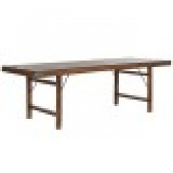 Сгъваема масичка Home ESPRIT Естествен Рециклирано дърво 240 x 90 x 77 cm - Home esprit