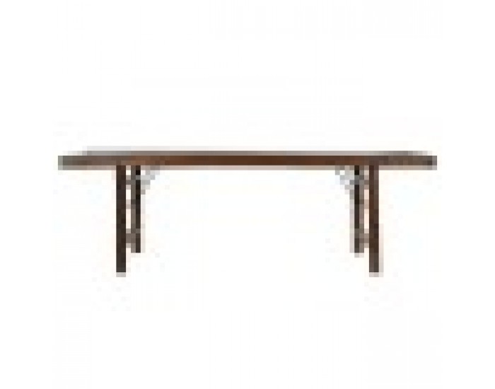 Сгъваема масичка Home ESPRIT Естествен Рециклирано дърво 240 x 90 x 77 cm