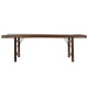 Сгъваема масичка Home ESPRIT Естествен Рециклирано дърво 240 x 90 x 77 cm