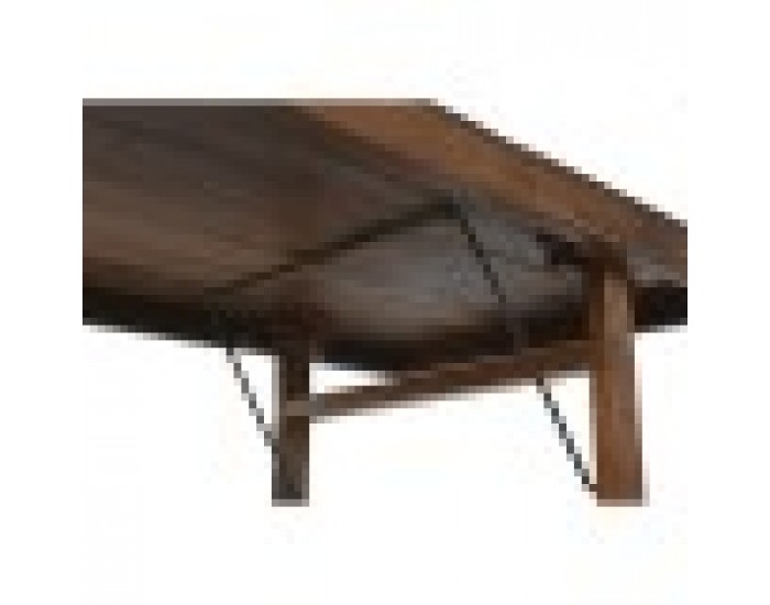 Сгъваема масичка Home ESPRIT Естествен Рециклирано дърво 240 x 90 x 77 cm