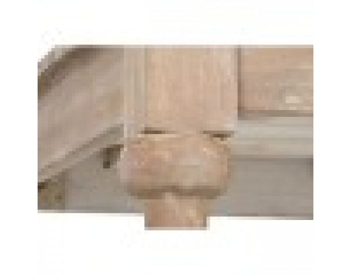 Трапезна маса Home ESPRIT Бял тиково дърво 195 X 97 X 77 cm