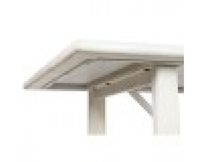 Трапезна маса Home ESPRIT Бял Дърво манго 213,4 x 96,5 x 76,2 cm