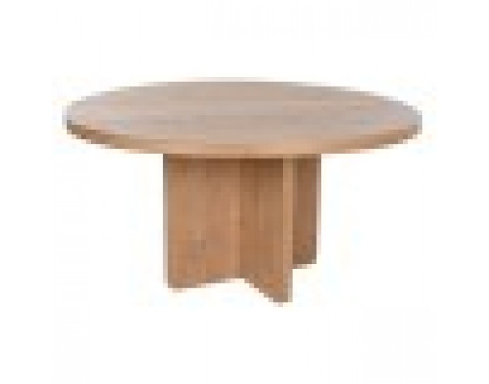 Трапезна маса Home ESPRIT Естествен tammepuit 152 x 152 x 78 cm