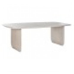 Трапезна маса Home ESPRIT Бял Дърво манго 218 x 100 x 76 cm - Seturi mese și scaune