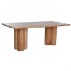 Трапезна маса Home ESPRIT Кафяв Естествен Aкациево дърво 200 x 100 x 76 cm - Seturi mese și scaune