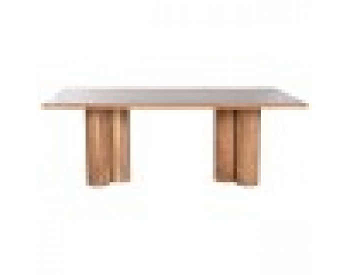 Трапезна маса Home ESPRIT Кафяв Естествен Aкациево дърво 200 x 100 x 76 cm