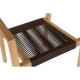 Комплект от маса с 4 стола DKD Home Decor 90 x 90 x 75 cm Тик Въже