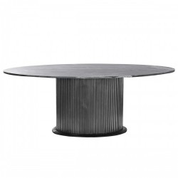 Трапезна маса Home ESPRIT Месинг Мрамор 200 x 110 x 76 cm - Seturi mese și scaune