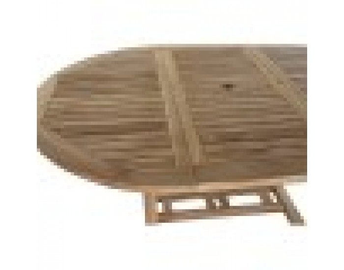 Комплект от маса с 4 стола DKD Home Decor Зелен Тик (120 cm) (5 pcs) (120 x 120 x 75 cm)