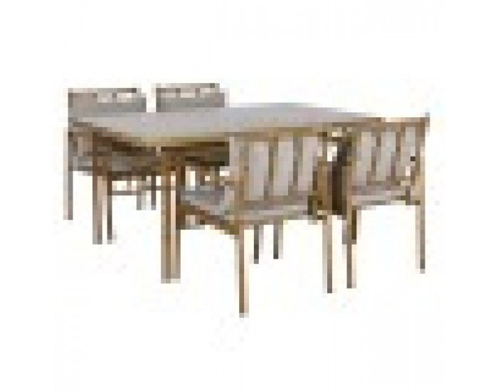 Комплект от маса с 4 стола Home ESPRIT Алуминий 160 x 90 x 75 cm (5 Части)