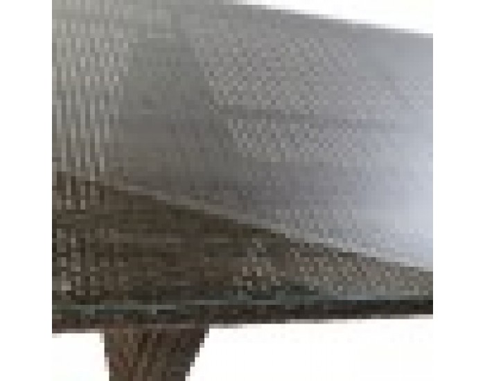Комплект от маса с 6 стола DKD Home Decor Стомана Pатан (7 pcs)