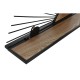 Лавица Home ESPRIT Черен Естествен Метал Дървен MDF 58 x 10,5 x 28 cm Стенен