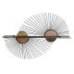 Лавица Home ESPRIT Черен Естествен Метал Дървен MDF 70 x 12 x 51 cm Стенен - Etajere