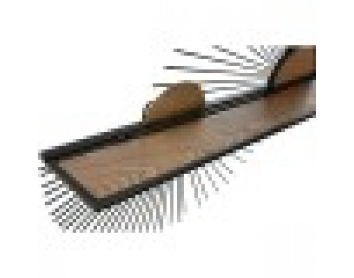 Лавица Home ESPRIT Черен Естествен Метал Дървен MDF 70 x 12 x 51 cm Стенен