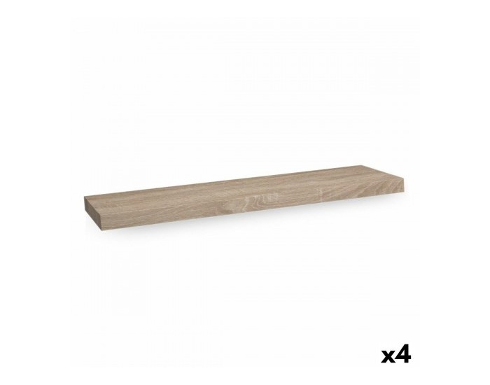Рафтове Confortime Дървен MDF Кафяв 23,5 x 80 x 3,8 cm (4 броя)