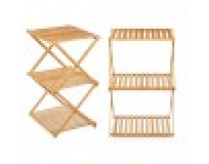 Лавица GiftDecor CH68220-5 Естествен Бамбук 40 x 62 x 33,5 cm (4 броя)